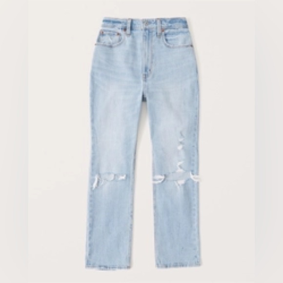 Abercrombie Ankle Straight Ultra High Rise Curve Love Jean - Picture 1 of 4